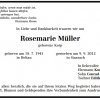 Korp Rosemarie 1941-2012 Todesanzeige
